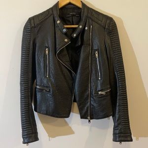 Zara Faux Leather Moto Jacket